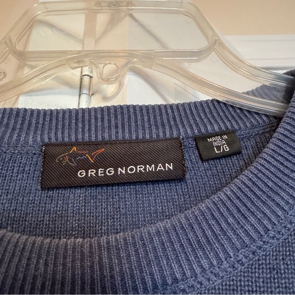 Greg Norman Collection Men's Blue Crewneck Sweater - Picture 2 of 6
